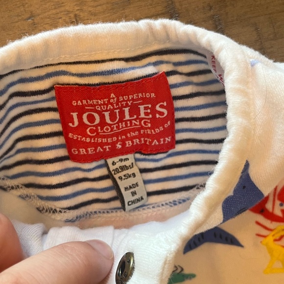 Joules Colorful Sea Life Kids One Piece - Picture 3 of 3